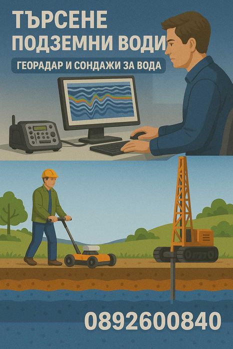 Откриване на вода за сондаж,сондажи за вода.