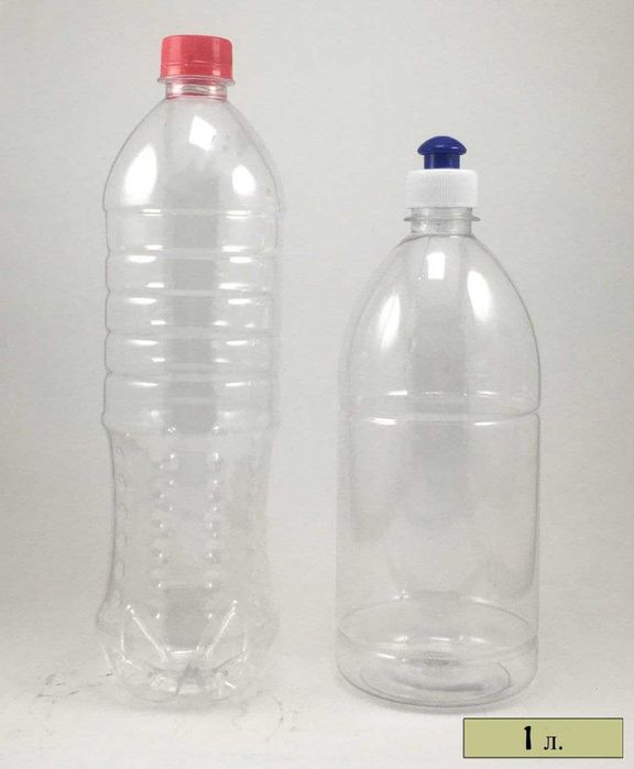 Ishlab chiqaruvchida pet va polietilen idishlar (baklashka)