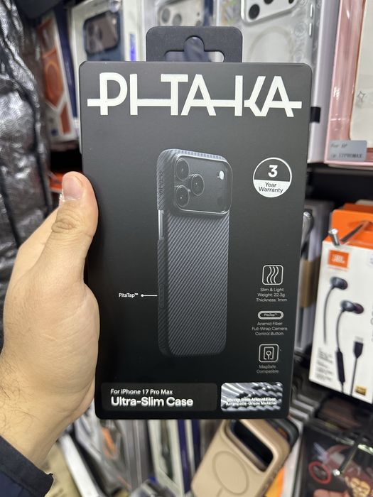 Pitaka original 17 pro max black новый цвет черный