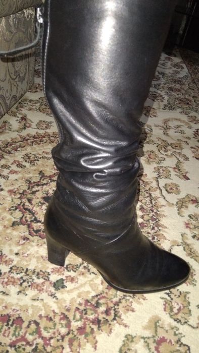 Сапоги зимние кожа