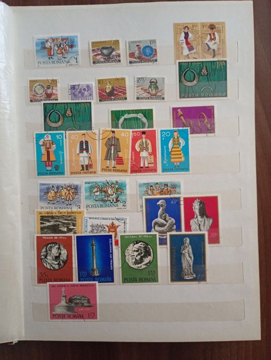 Colecție de timbre vechi – cadou ideal de sărbători