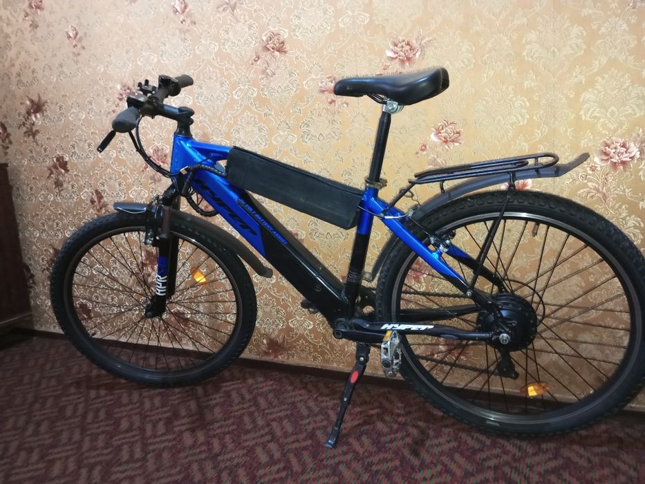 Электровелосипед с двумя аккумуляторами.