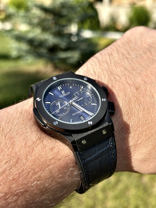 ceas bărbatesc hb classic fusion blue dial  45,mm