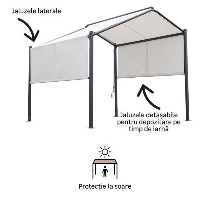 Pavilion, otel/poliester, 300 x 300 cm, H 280 cm
