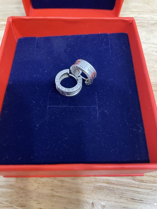Серебряные серьги Bvlgari