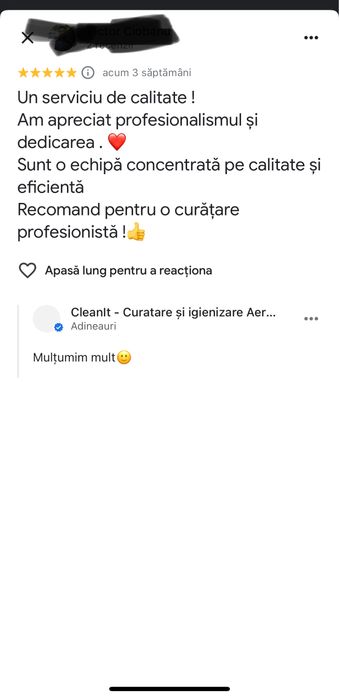 Curatare si igienizare profesionala aer conditionat