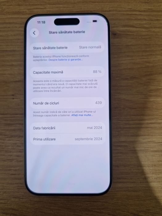 iPhone 15 pro natural titanium 126 gb