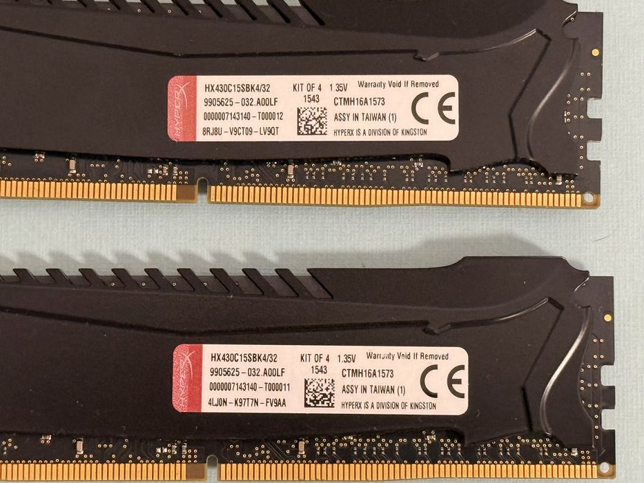RAM Kingston HyperX – 2x8GB 3000 Mhz DDR4