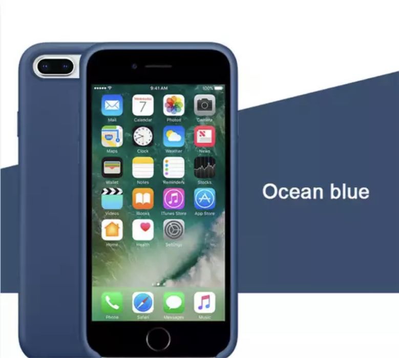 Iphone 8/7 SE 2020 Husa Din Silicon cu Interior de Catifea/Piele