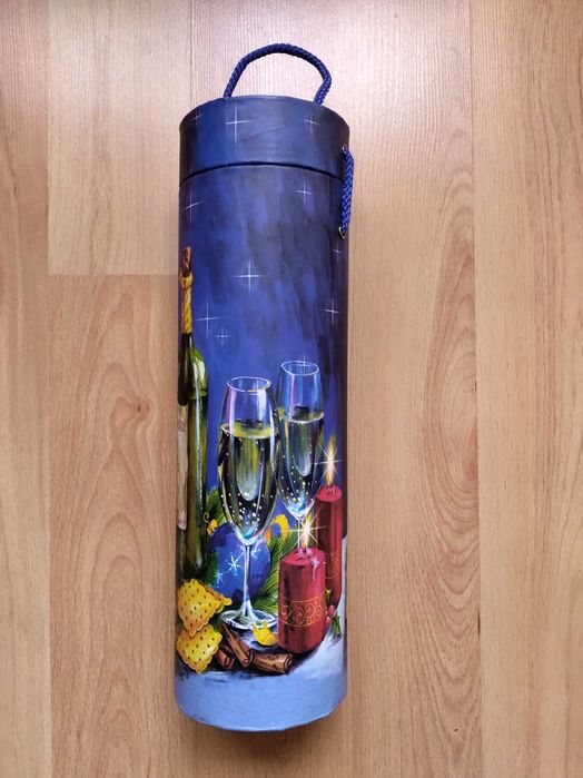 Коледна кутия за бутилка