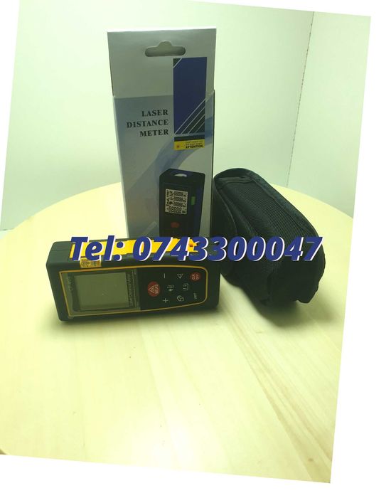 Telemetru  Ruleta Laser 40m precizie2mm Lentile Germania
