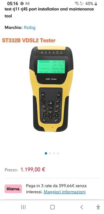 Tester ADSL model XDSL ST332B VDSLin perfecta stare ca nou