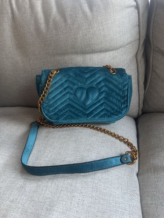 Чанта Gucci GG Marmont Matelassé Velvet Small