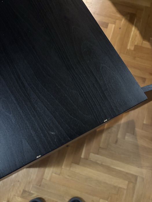 Черно дървено бюро IKEA