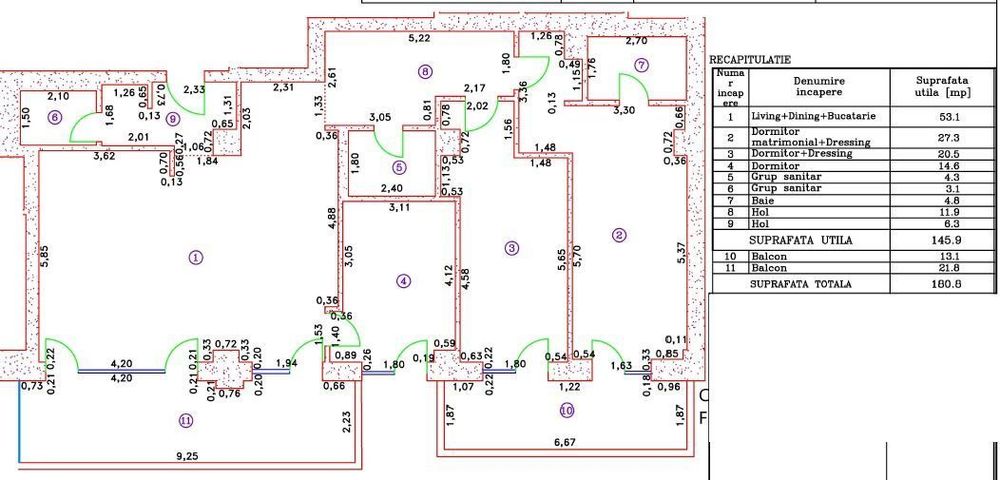 Penthouse de lux spre vanzare– Cortina 126 | 146 mp utili