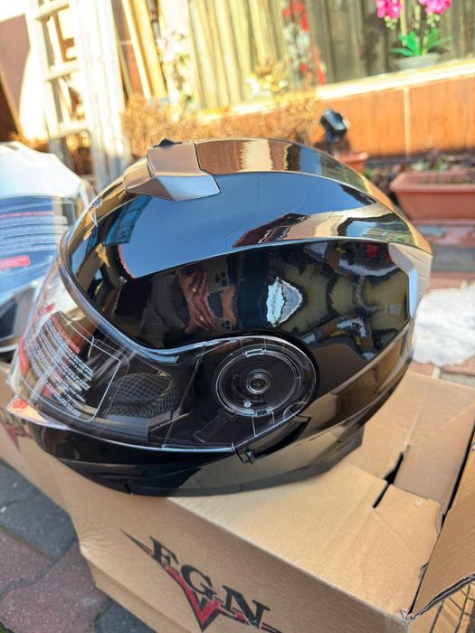 Casca moto flip-up cu ochelari S M L XL XXL