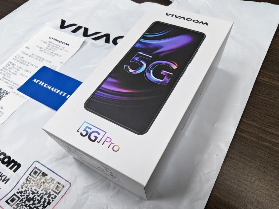 ЗАПЕЧАТАН 256GB ZTE Vivacom 5G PRO 6GB до 2028 Black / Черен
