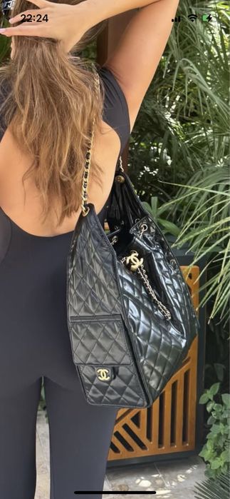 Chanel дамска черна чанта
