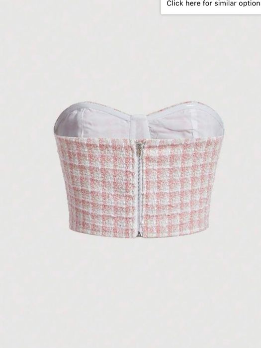 Нов Топ от туид размер XS shein