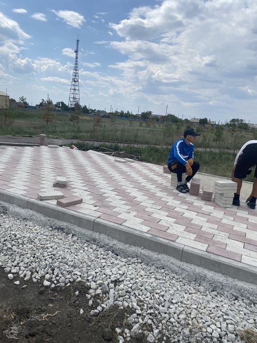 Укладка брусчатки