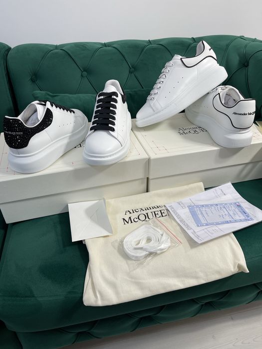 Adidasi Alexander McQueen piele naturala 100% Full Box colectie noua