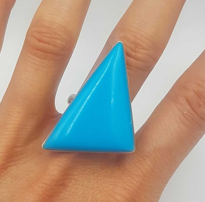 Superb inel vintage din argint model supradimensionat