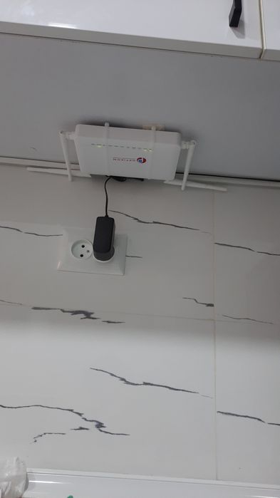 Ustanovka kamera Wifi usilitel Router.