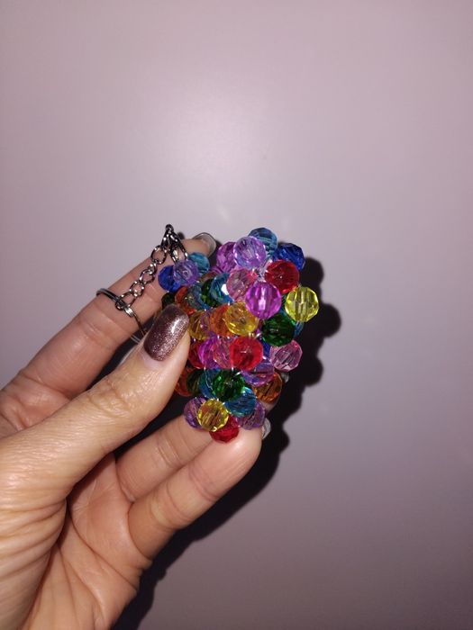 Брелок из бусин сердце