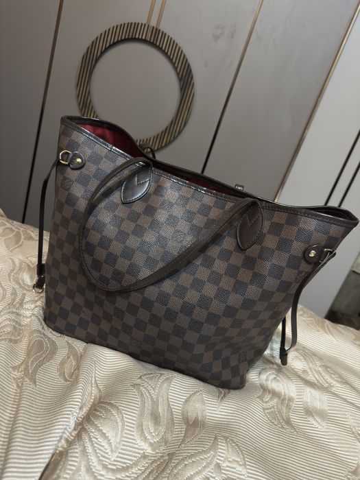 Дамска чанта Louis Vuitton Neverfull MM / Damier Ebene