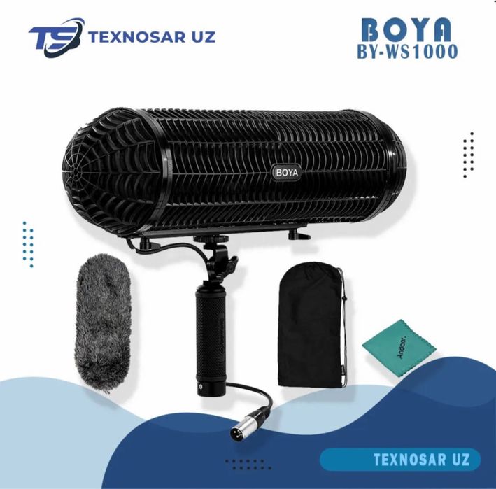 BOYA BY-WS1000 Ветрозащита цеппелин с антивибрационным подвесом