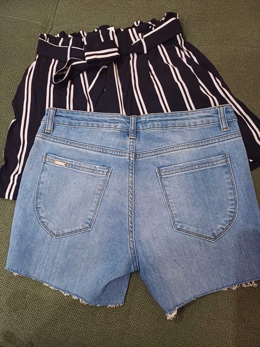 Дамски къси дънкови панталонки М(38)  и H&M
