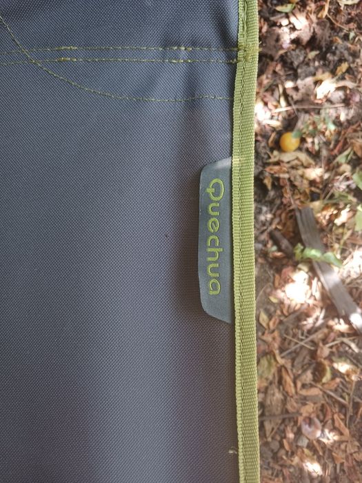 Pat camping pliabil Quechua  L100 Decathlon, cu husă