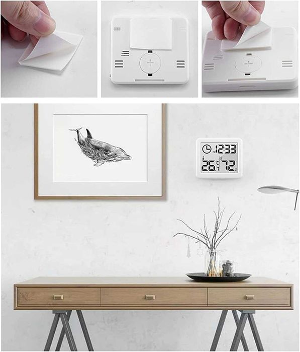 Higrometru si termometru digital portabil, diverse culori