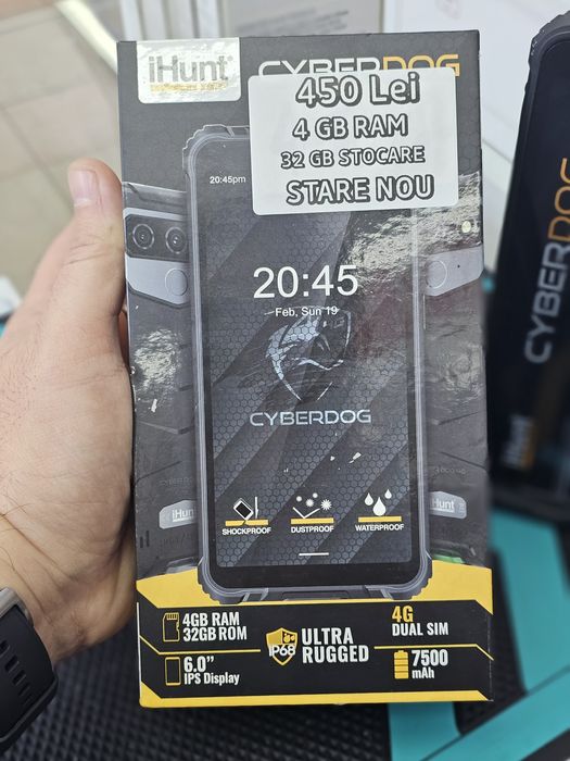 Ihunt Cyber Dog, 4/32 GB, Nou, 2 ani garanție