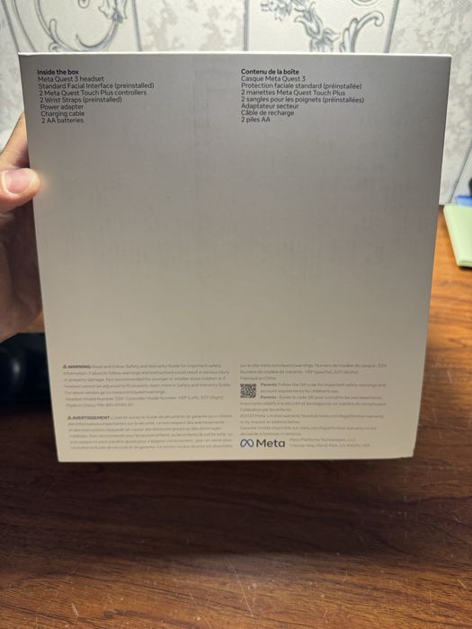 Meta quest 3 128 gb yengi ochilmagan hali