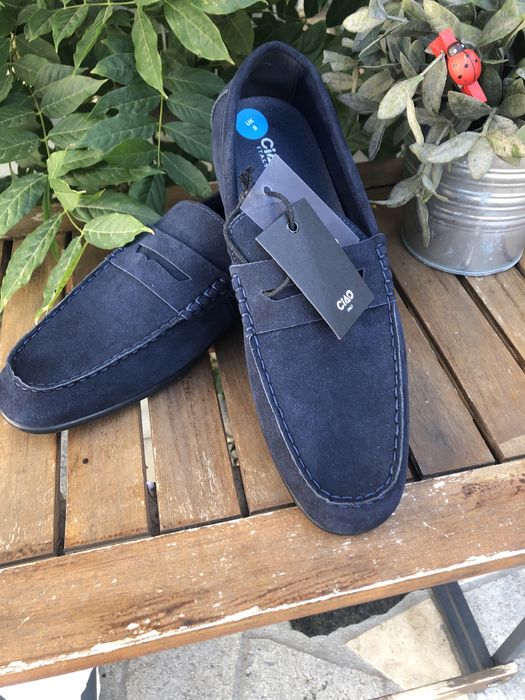 Pantofi mocasini barbati din piele naturala interior , exterior