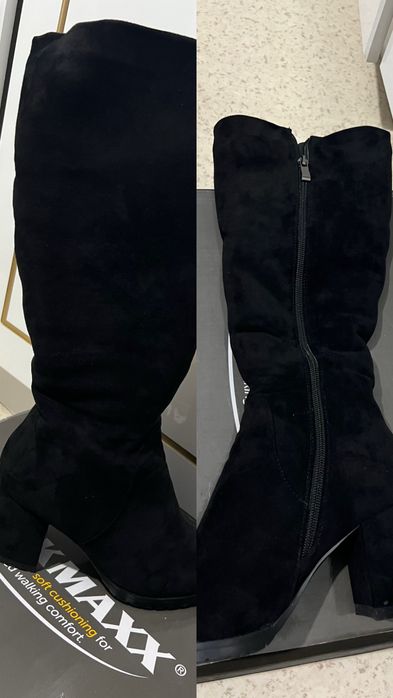 Зимний сапог замш