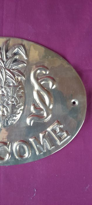 Placa din bronz pentru intrare