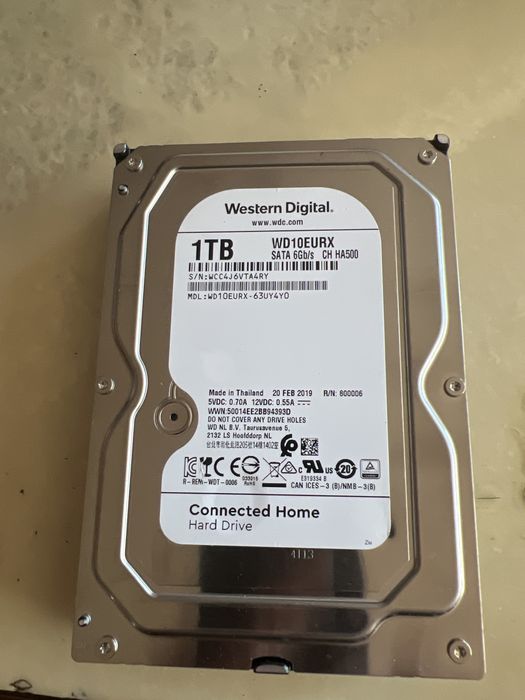 Хард Диск WD 10 EURX 1TB