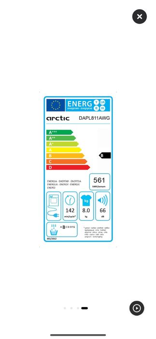 Uscator de rufe Arctic DAPL811AWG