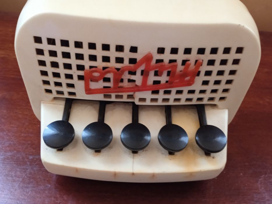 Игрушка детская винтаж СССР Гармошка ритм ,рабочая 16х12 см.