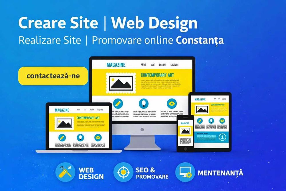 Creare Site I Web Design l Realizare Site | Promovare online Constanța