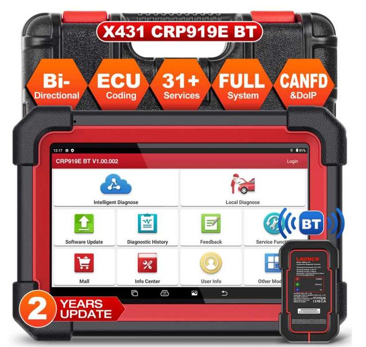 Diagnoza / Tester Auto LAUNCH X431 CRP919E BT ORIGINAL 2 ani update