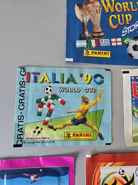 Panini sticker retro pack.