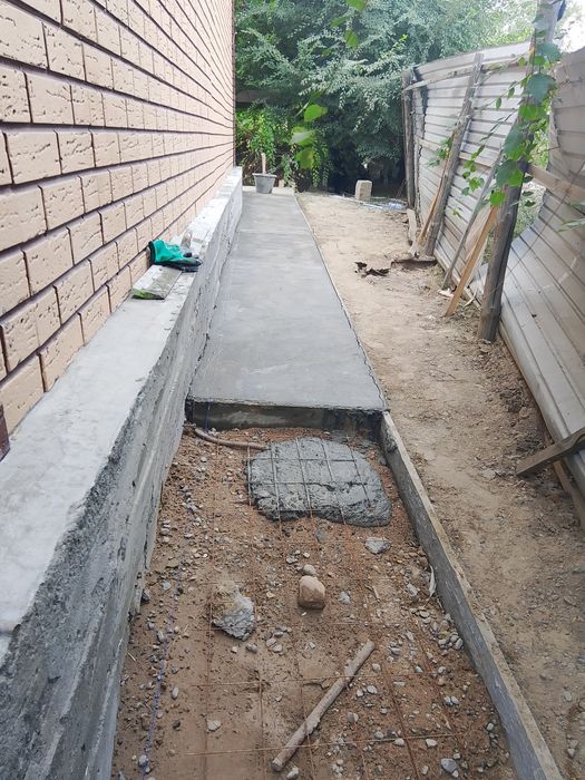 Отмостка и фундамент