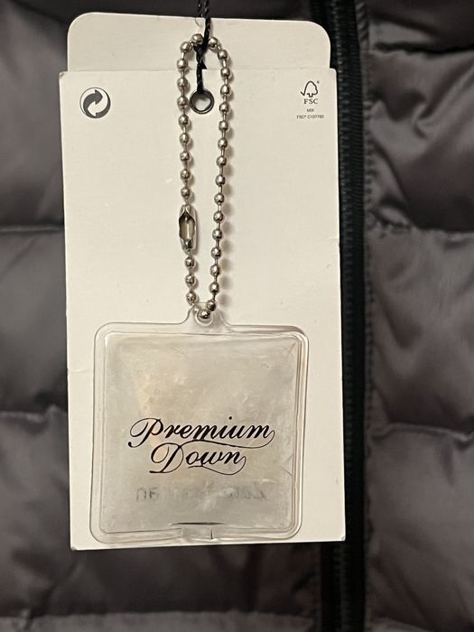 Дамски елек от гъши пух Zara, още с етикет, XL, тъмно сив