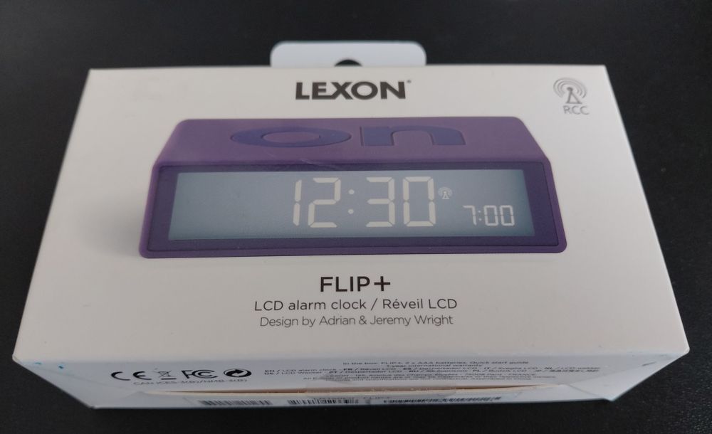 Ceas inteligent cu alarma Lexon Flip+ Purple (Blue Gifts)