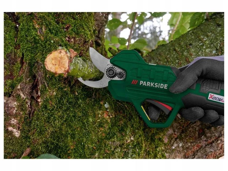 Foarfeca de gradinarit electrica fara fir PARKSIDE PAAS 20-Li, 20V, cu baterie 2Ah si incarcator