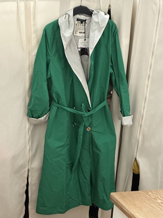 Trench cu 2 fete Made in Italy mar. L merge oversize NOU !