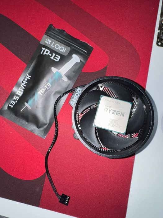 Процессор Ryzen 5 3600+Amd кулер+новая термопаста